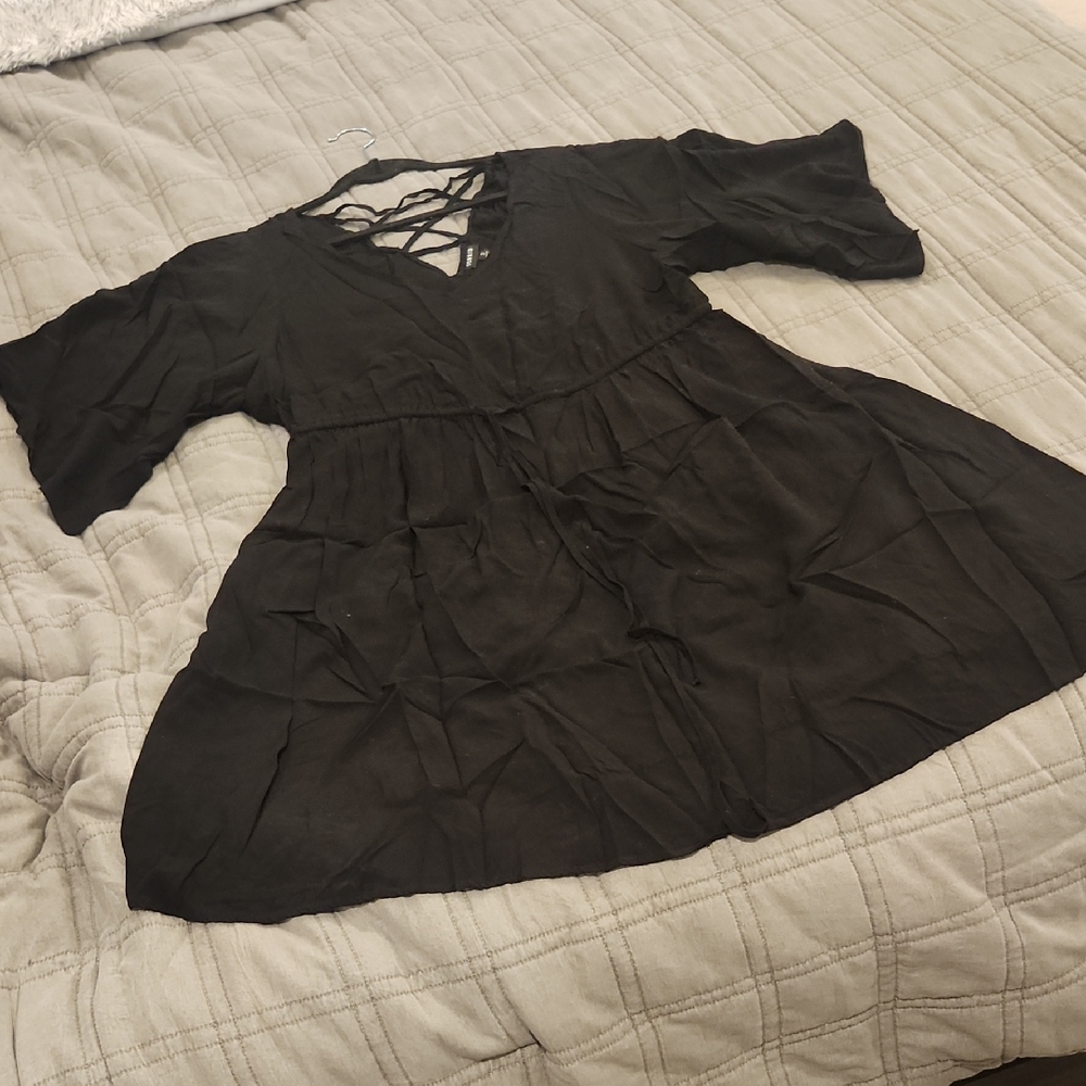 Chic Torrid Black Mini Dress Size 2x! New Without Tags!